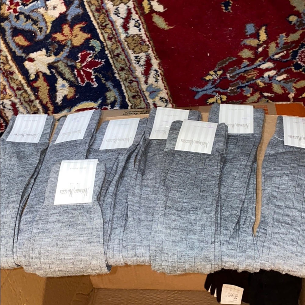Neiman Marcus Light Grey Socks
